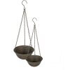 Clayre & Eef 6Y4845 Držák na rostliny zelený, hnědý Ø 25x12-62 - Ø 19x9-53 cm