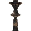 Clayre & Eef 6Y5454 Svícen černé zlato Ø 11x30 cm barokní styl