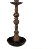 Clayre & Eef 6Y5455 Svícen černý Ø11x25 cm Vintage Iron