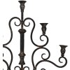 Clayre & Eef 6Y5475 Svícen černý 46x14x49 cm