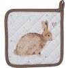 Clayre & Eef BSLC45 Chňapka béžová hnědá 20x20 cm