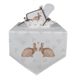 Clayre & Eef BSLC45K Chňapka dětská béžová hnědá 16x16 cm