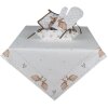 Clayre & Eef BSLC47 Koš na chléb béžovo-hnědý 35x35x8 cm