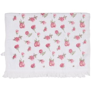 Ručník pro hosty Clayre & Eef CT029 White Pink 40x66 cm