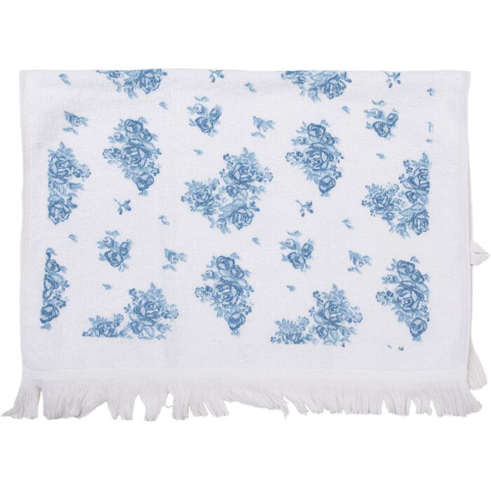 Ručník pro hosty Clayre & Eef CTBRB White Blue 40x66 cm