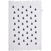 Ručník pro hosty Clayre & Eef CTBWX White Black 40x66 cm