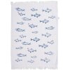 Ručník pro hosty Clayre & Eef CTSSF White Blue 40x66 cm