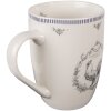 Clayre & Eef DFRMU Hrnek bílý šedý 350 ml