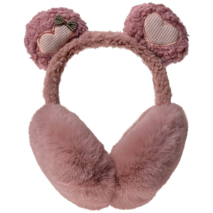 Juleeze JZCEW0005P Dětské návleky na uši Pink Fluffy 100% polyester