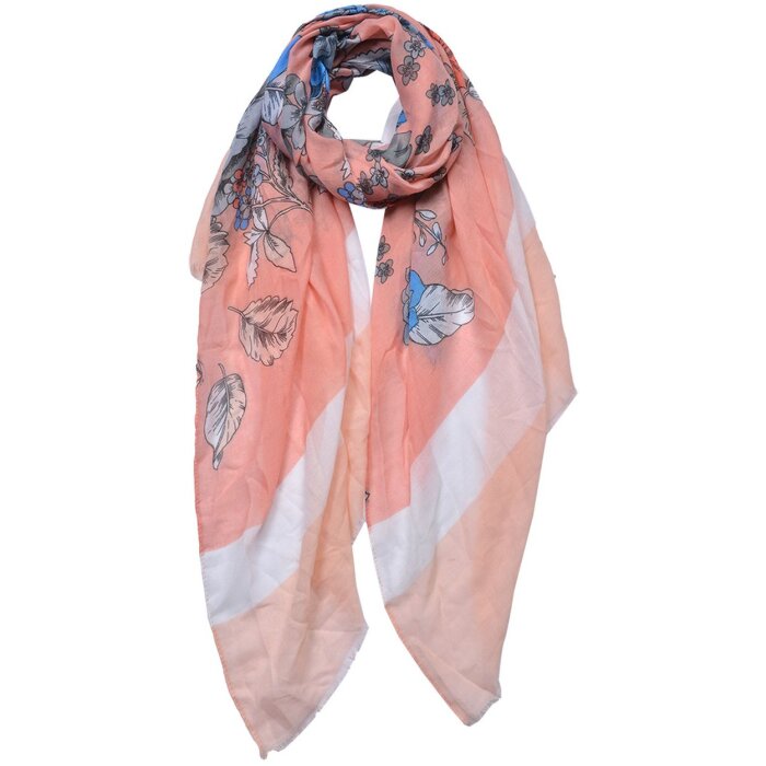 Juleeze JZSC0684P Šála dámská vzor růžová 85x180 cm