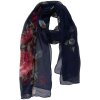 Juleeze JZSC0714BL Dámská šála Blue Floral 50x160 cm