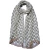 Juleeze JZSC0718KH Dámská šála se vzorem Khaki 50x160 cm