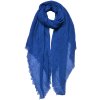 Juleeze JZSC0751BL Dámská šála se vzorem Blue 90x180 cm