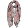 Juleeze JZSC0799 Šála dámská růžová 80x180 cm 100% polyester
