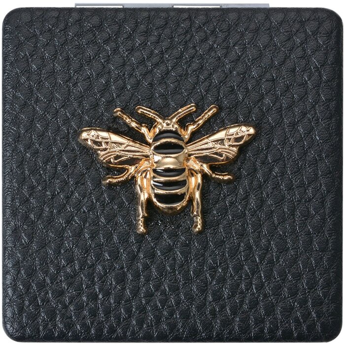 Juleeze JZSP0007Z Ruční zrcátko černé 6x6 cm