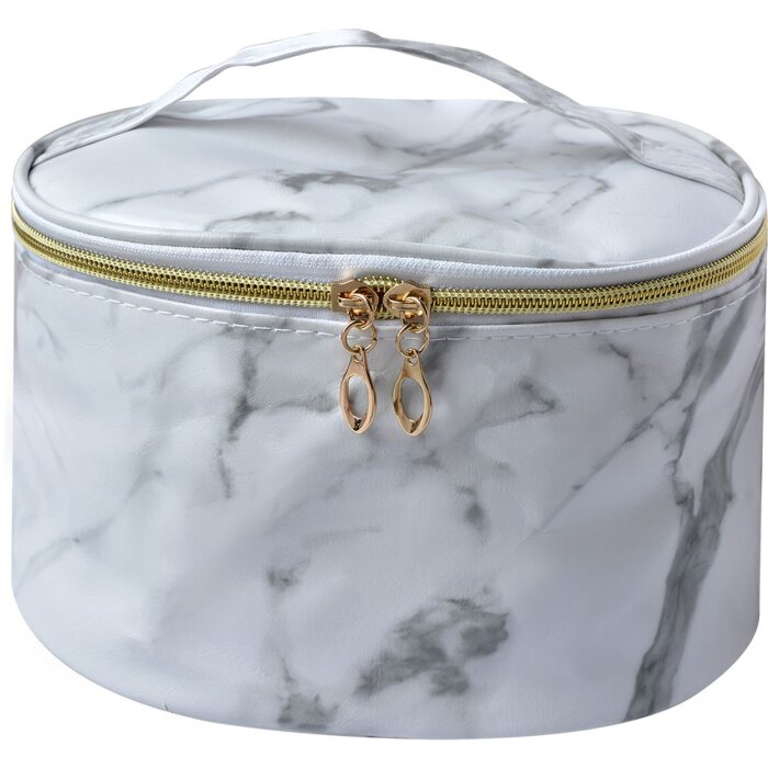 Juleeze JZTB0058 Dámská kosmetická taška bílo-šedá 21x12x15 cm