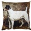 Clayre & Eef KT021.338 Povlak na polštář hnědý bílý 45x45 cm