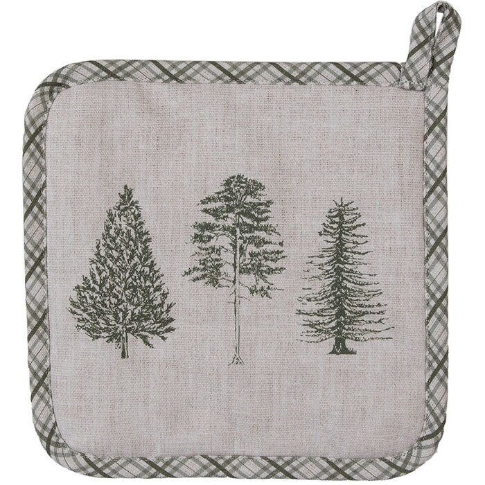 Clayre & Eef NPT45 Chňapka béžová 20x20 cm