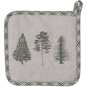 Clayre & Eef NPT45 Chňapka béžová 20x20 cm