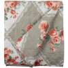 Clayre & Eef Q196.061 Přehoz na postel Grey Pink 240x260 cm