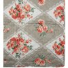 Clayre & Eef Q196.061 Přehoz na postel Grey Pink 240x260 cm