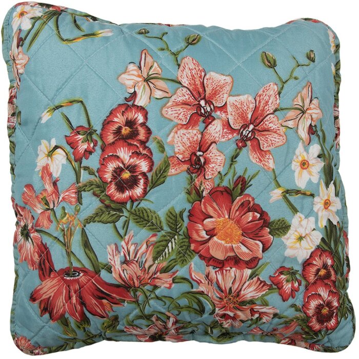 Clayre & Eef Q197.020 Povlak na polštář modrý růžový 40x40 cm bavlna polyester