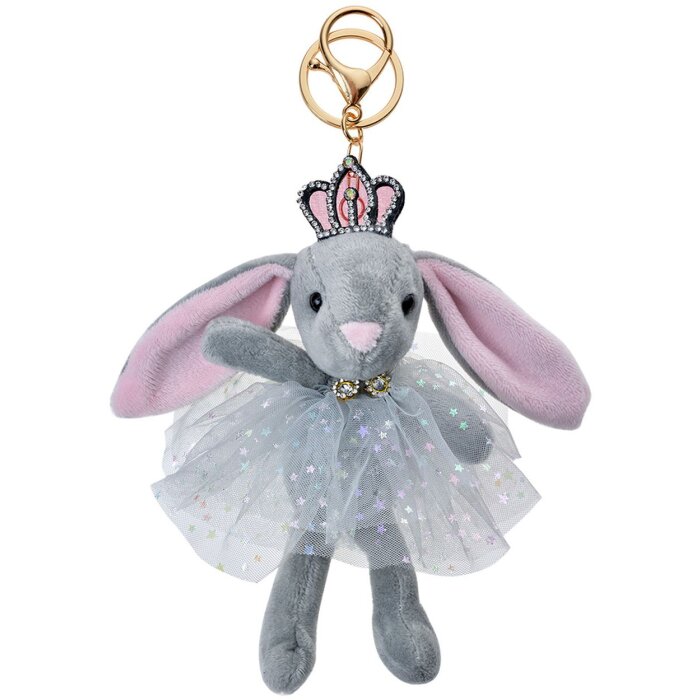 Clayre & Eef TW0578 Přívěsek na klíče Mouse Grey