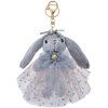 Clayre & Eef TW0585 Přívěsek na klíče Rabbit Grey