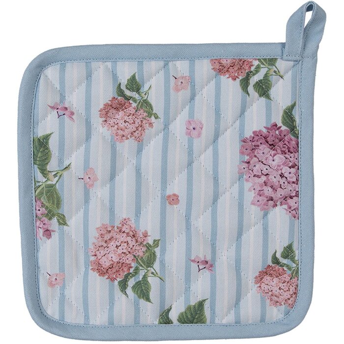 Clayre & Eef VTG45K Chňapka dětská béžová růžová 16x16 cm Bavlněný venkovský styl