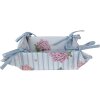 Clayre & Eef VTG47 Košík na chléb růžový 35x35x8 cm Bavlna ve venkovském stylu