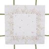 Clayre & Eef WFF47 Koš na chléb bílý botanický 35x35x8 cm bavlna