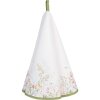 Ručník Clayre & Eef WFF48 Bílý zelený Ø 80 cm