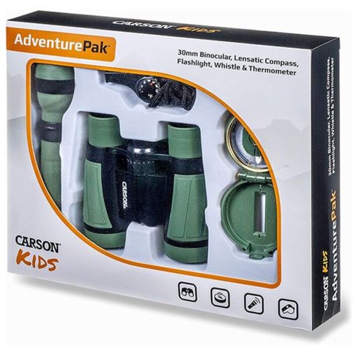 Carson Kids Outdoor AdventureBalíček s dalekohledem, lupou, kompasem atd.