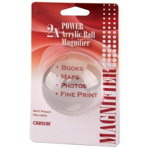 Lupa Carson s jasným polem 2x 75 mm - přesná lupa pro detailní práci