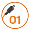 Připojovací kabel fotoaparátu Miops Olympus O1 Orange