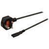 Napájecí kabel Falcon Eyes C7 s adaptérem UK 5m