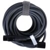 Kabel XLR 3-pin samec-samice 10 m tmavě šedý ohebný