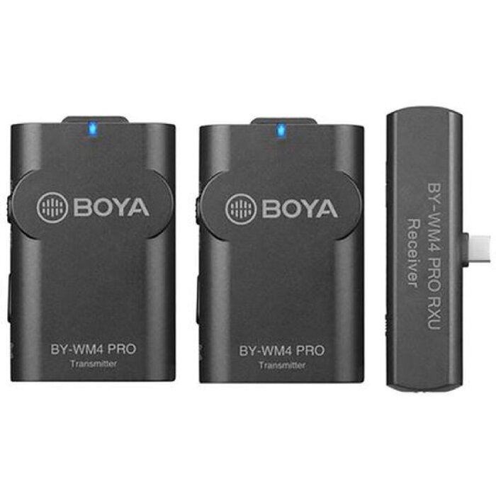 BOYA BY-WM4 Pro-K6 Duální lavier mikrofon bezdrátový pro Android 2,4 GHz USB-C