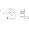Sada pro montáž kuželů 25-30 mm Dual-T Ring Bracket Black