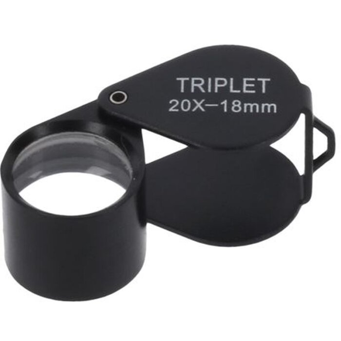 Trojitá skládací lupa Byomic BYO-IT2018 20x18mm 20x zvětšení