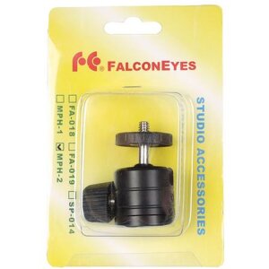 Falcon Eyes Mini kulová hlava černá MPH-2 1/4" a 3/8" závit