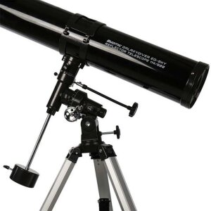 Reflektorový dalekohled Byomic G 114-900 EQ-SKY Astronomie pro začátečníky černý