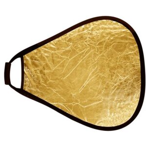 StudioKing Reflektor CRGGS60 Gold Silver s rukojetí 60 cm