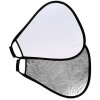 StudioKing Reflektor CRGSW60 Stříbrnobílý s rukojetí 60 cm