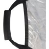 StudioKing Reflektor CRGSW60 Stříbrnobílý s rukojetí 60 cm
