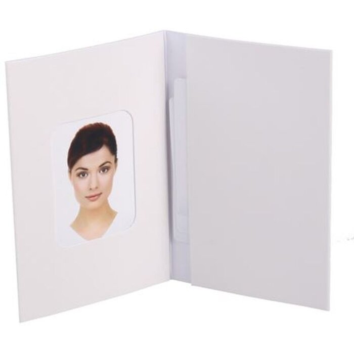 Složka na pasové fotografie Benel bílá 500 ks 58x84 mm Chromolux lesklá