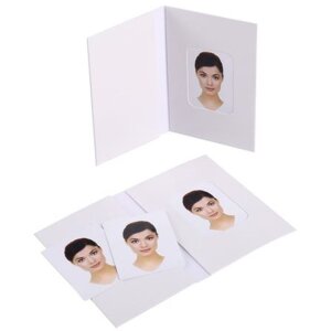 Složka na pasové fotografie Benel bílá 500 ks 58x84 mm Chromolux lesklá