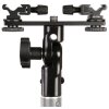 Falcon Eyes CLD-14A Twin Mount Tilting Bracket se 2 hot shoe adaptéry HS-20M