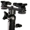 Falcon Eyes CLD-14A Twin Mount Tilting Bracket se 2 hot shoe adaptéry HS-20M