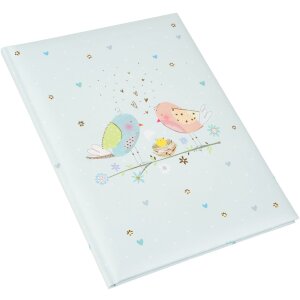 Goldbuch Dětský deník Loving Birds Boy – Zlatá ražba, 44 stran